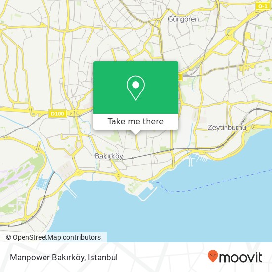 Manpower Bakırköy map