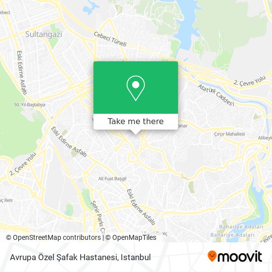 Avrupa Özel Şafak Hastanesi map
