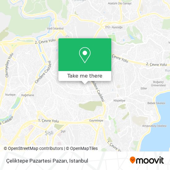 Çeliktepe Pazartesi Pazarı map