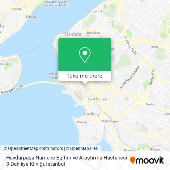 Haydarpaşa Numune Eğitim ve Araştırma Hastanesi 3 Dahiliye Kliniği map