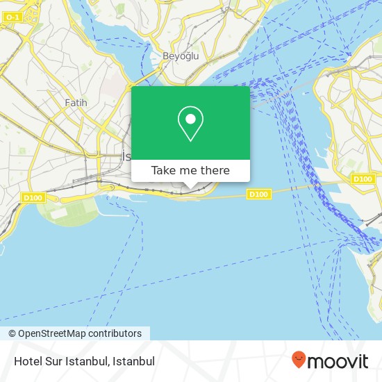 Hotel Sur Istanbul map