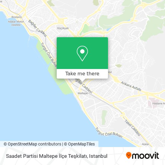 Saadet Partisi Maltepe İlçe Teşkilatı map