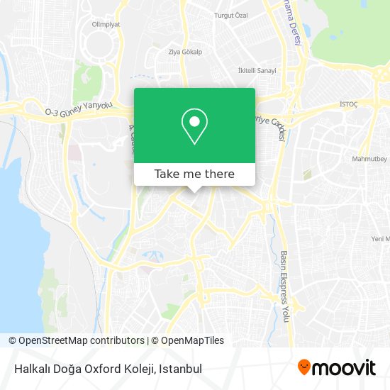 Halkalı Doğa Oxford Koleji map