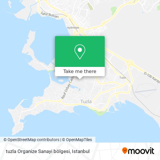 tuzla Organize Sanayi bölgesi map