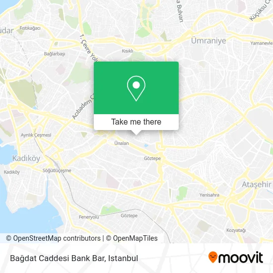 Bağdat Caddesi Bank Bar map