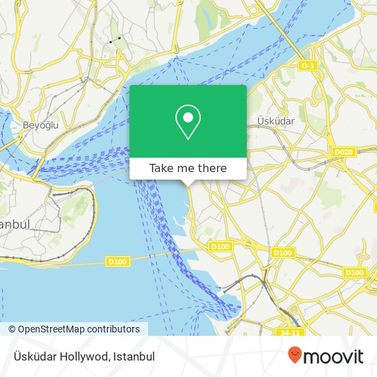 Üsküdar Hollywod map