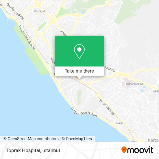 Toprak Hospital map