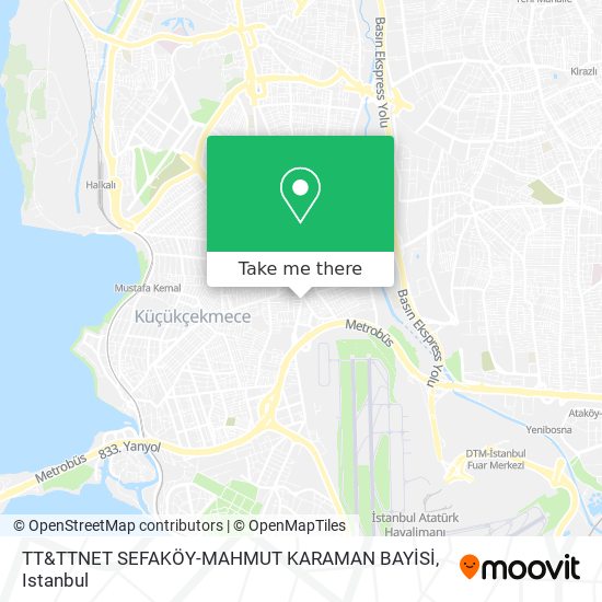 TT&TTNET SEFAKÖY-MAHMUT KARAMAN BAYİSİ map