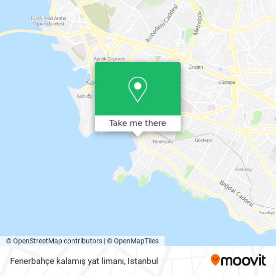 Fenerbahçe kalamış yat limanı map