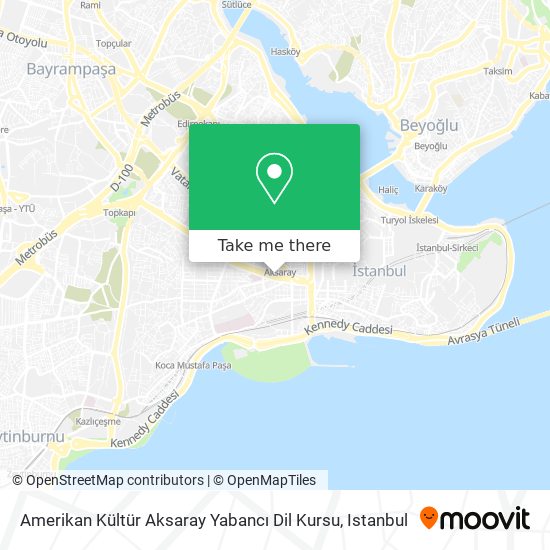Amerikan Kültür Aksaray Yabancı Dil Kursu map