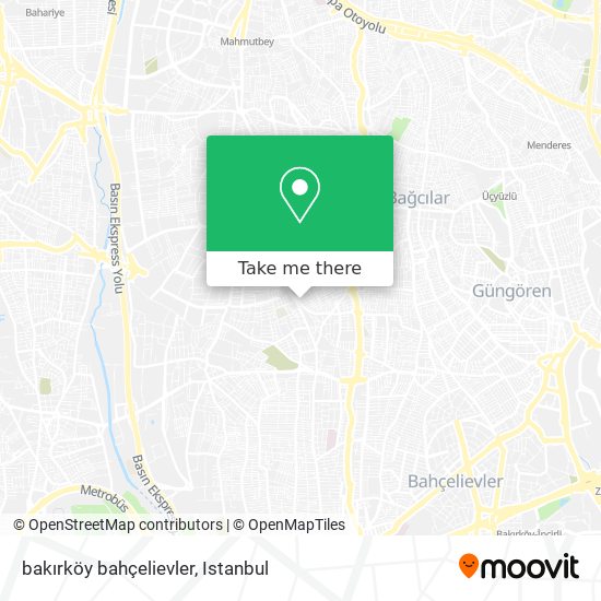bakırköy bahçelievler map