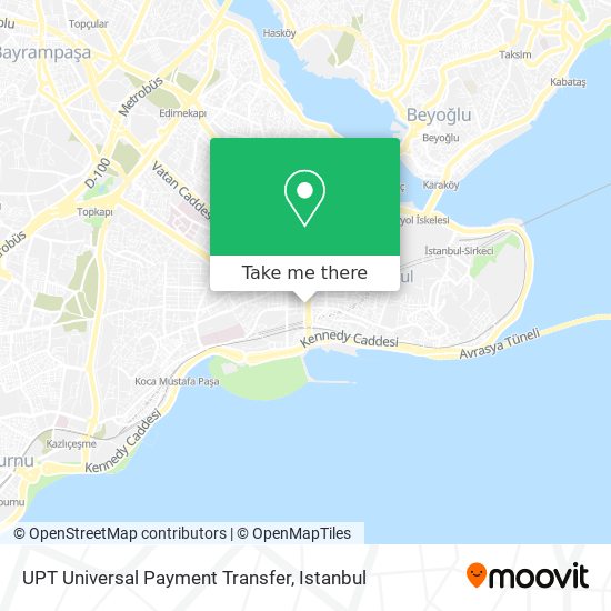 how to get to upt universal payment transfer in istanbul by bus metro train or cable car