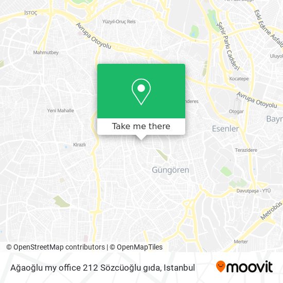 Ağaoğlu my office 212 Sözcüoğlu gıda map
