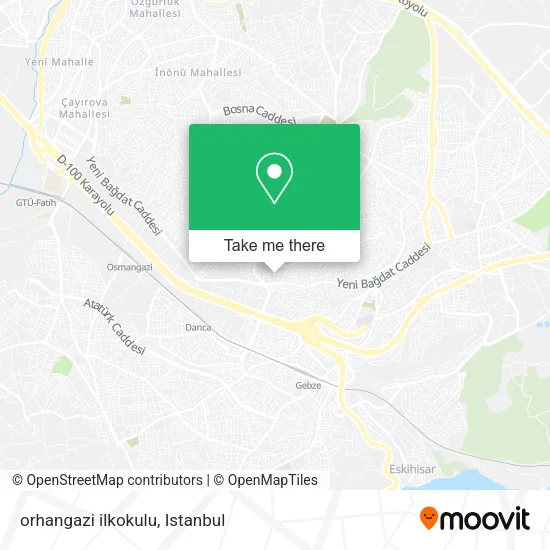 orhangazi ilkokulu map