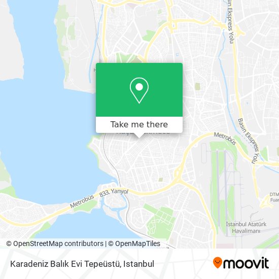 Karadeniz Balık Evi Tepeüstü map