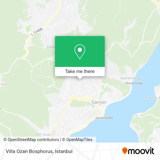 Villa Ozan Bosphorus map