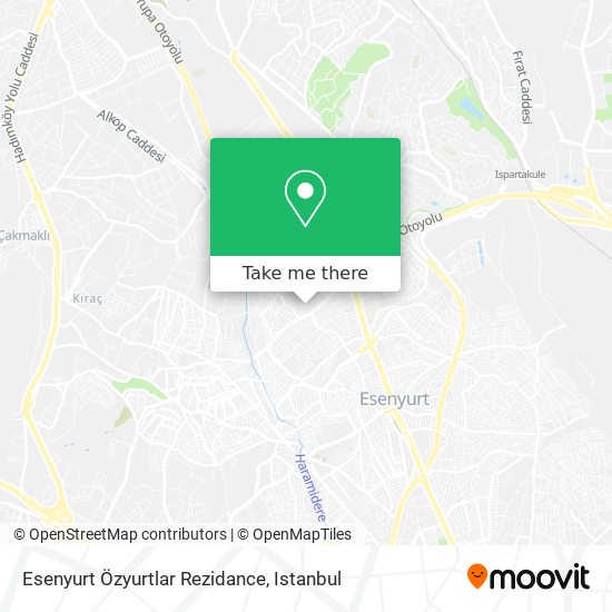 Esenyurt Özyurtlar Rezidance map