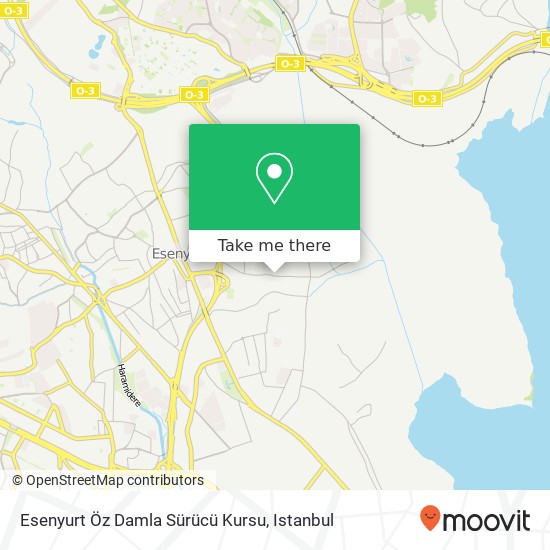 Esenyurt Öz Damla Sürücü Kursu map