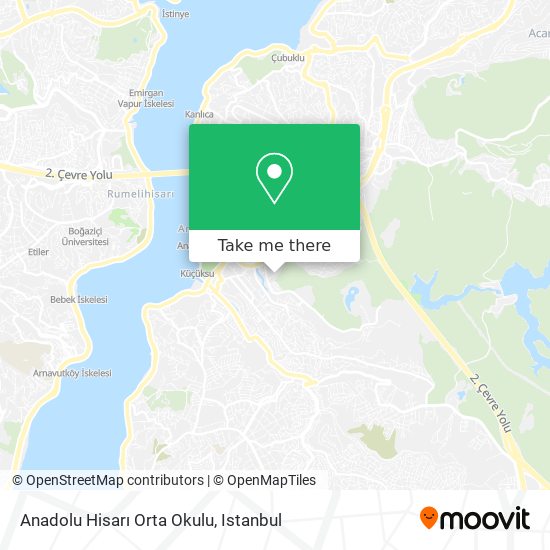 Anadolu Hisarı Orta Okulu map