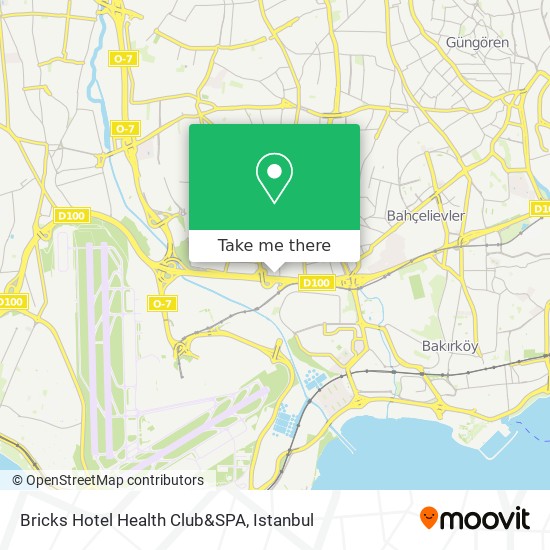 Bricks Hotel Health Club&SPA map