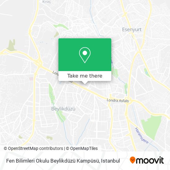 Fen Bilimleri Okulu Beylikdüzü Kampüsü map