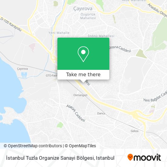 İstanbul Tuzla Organize Sanayi Bölgesi map