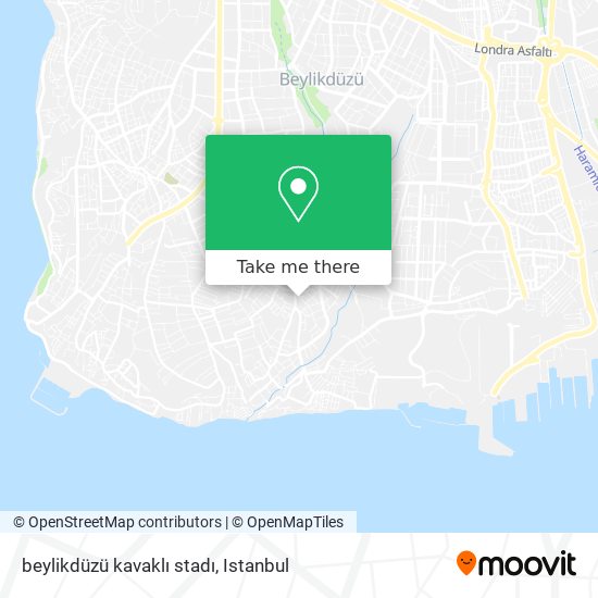 beylikdüzü kavaklı stadı map