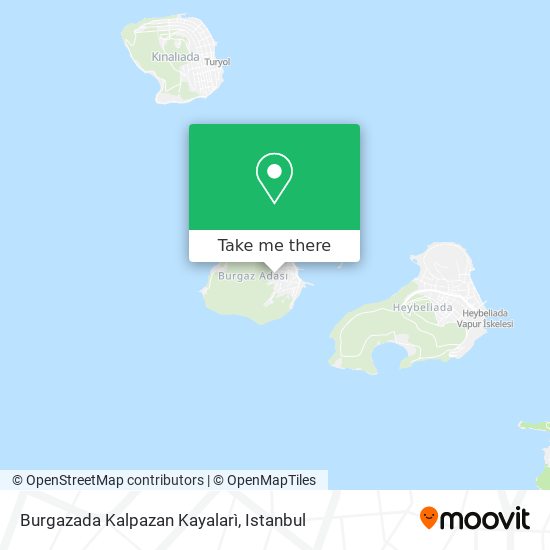 Burgazada Kalpazan Kayalarì map