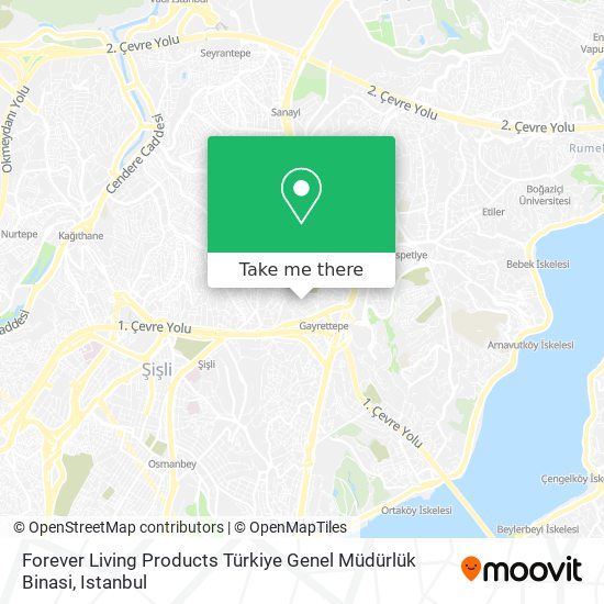 Forever Living Products Türkiye Genel Müdürlük Binasi map