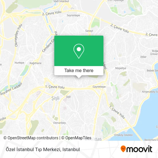 Õzel İstanbul Tıp Merkezi map