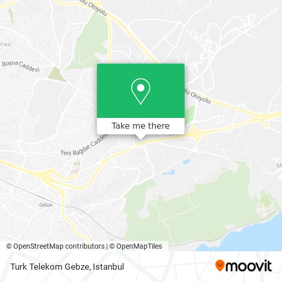 Turk Telekom Gebze map