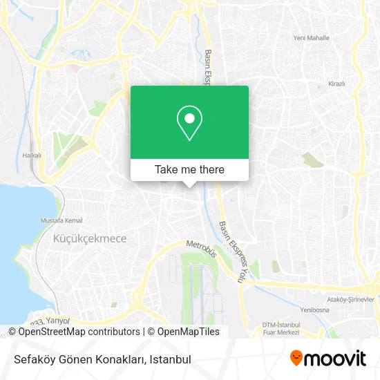 Sefaköy Gönen Konakları map