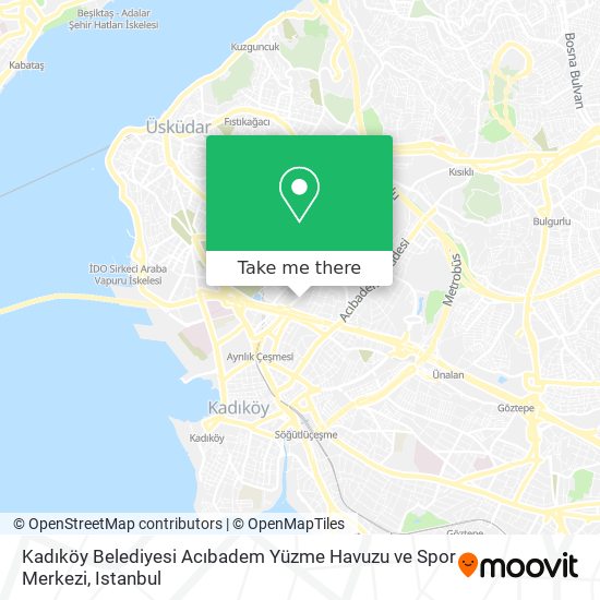 Kadıköy Belediyesi Acıbadem Yüzme Havuzu ve Spor Merkezi map