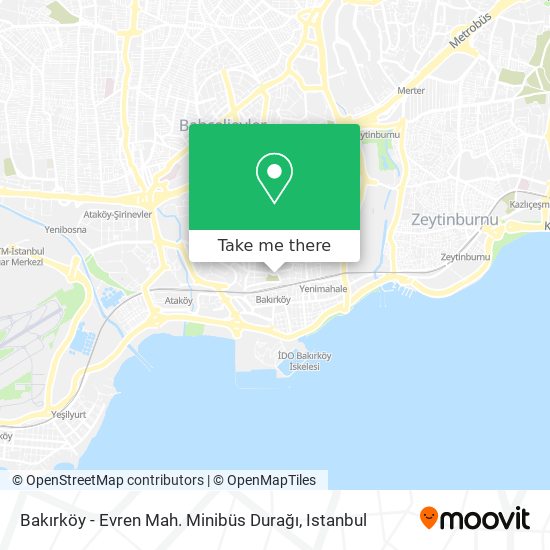 Bakırköy - Evren Mah. Minibüs Durağı map