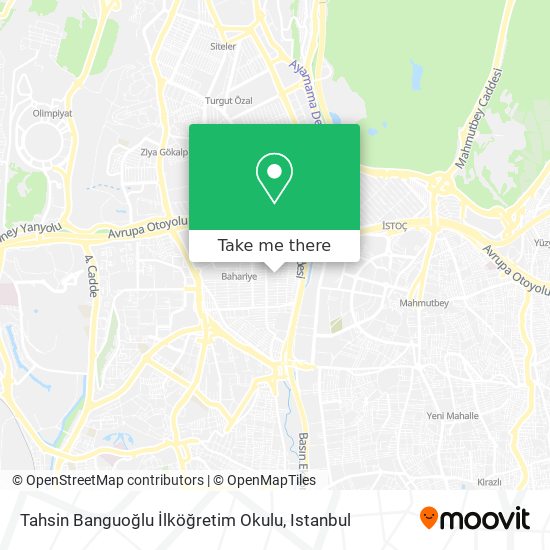 Tahsin Banguoğlu İlköğretim Okulu map