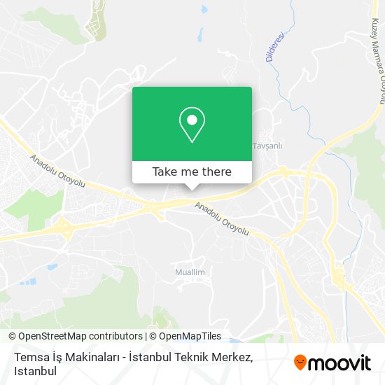 Temsa İş Makinaları - İstanbul Teknik Merkez map