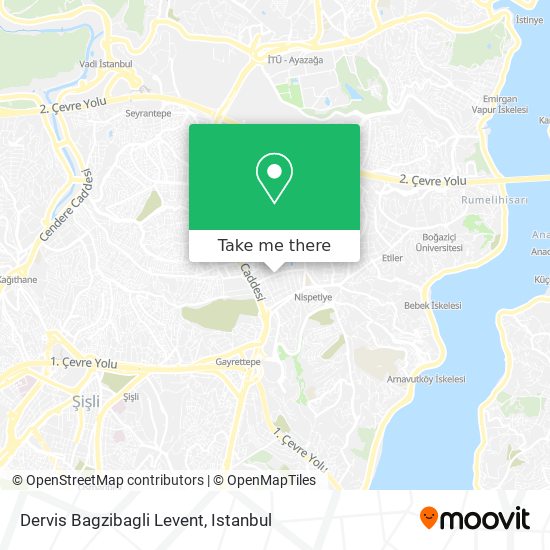 Dervis Bagzibagli Levent map