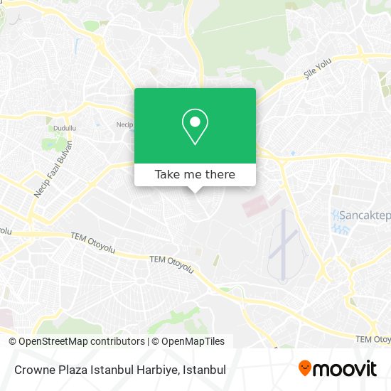 Crowne Plaza Istanbul Harbiye map
