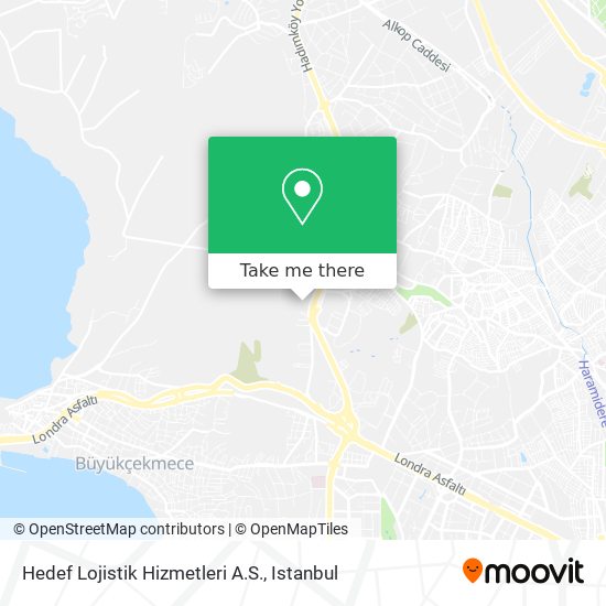 Hedef Lojistik Hizmetleri A.S. map
