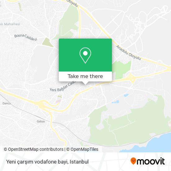 Yeni çarşım vodafone bayi map