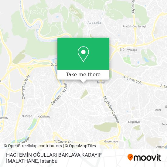 HACI EMİN OĞULLARI BAKLAVA,KADAYIF İMALATHANE map