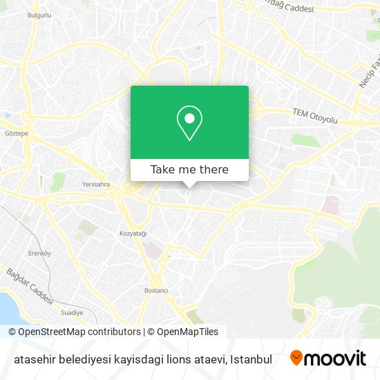 atasehir belediyesi kayisdagi lions ataevi map