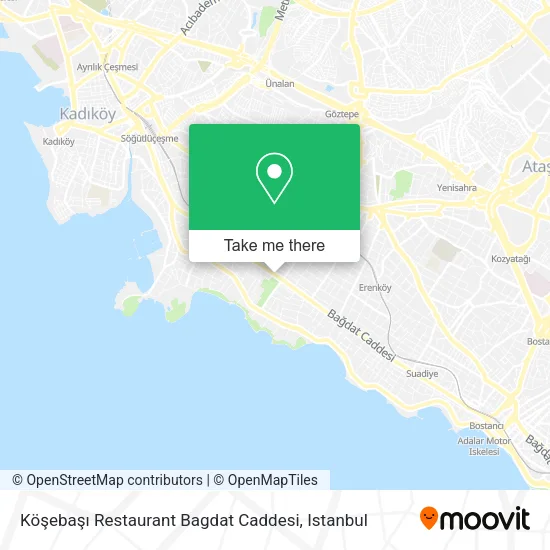 Köşebaşı Restaurant Bagdat Caddesi map