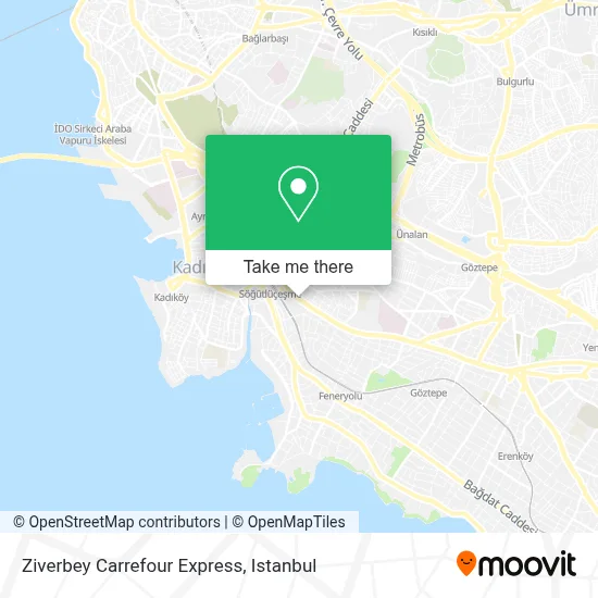 Ziverbey Carrefour Express map