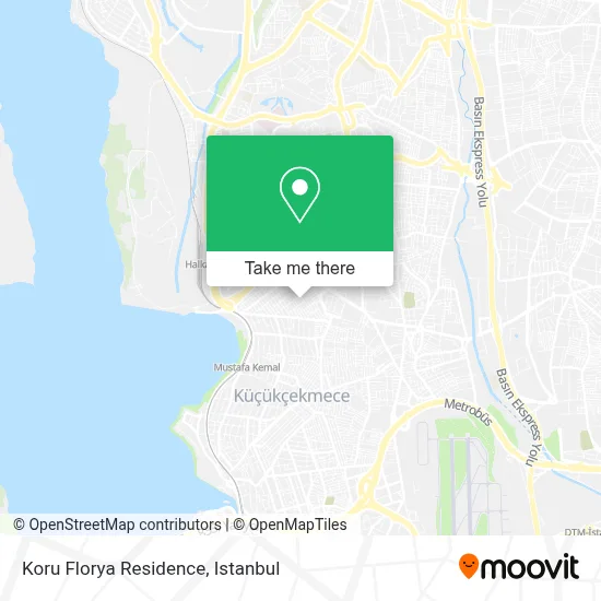 Koru Florya Residence map