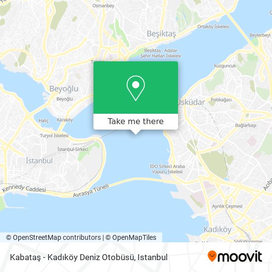 Kabataş - Kadıköy Deniz Otobüsü map