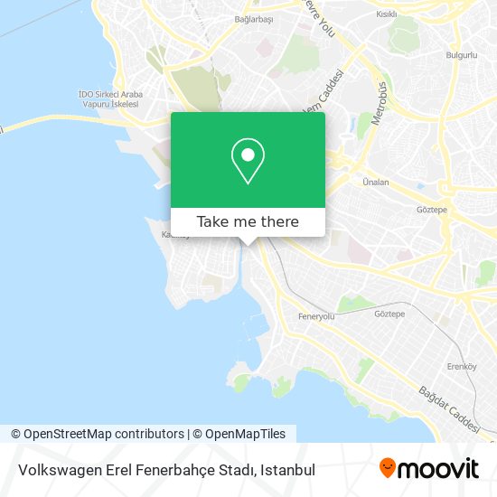 Volkswagen Erel Fenerbahçe Stadı map