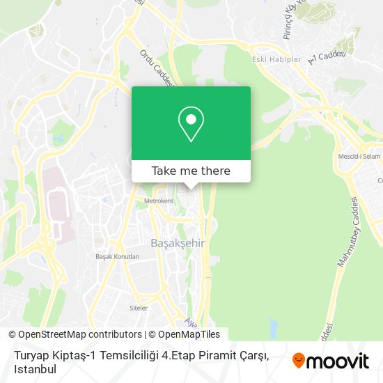 Turyap Kiptaş-1 Temsilciliği 4.Etap Piramit Çarşı map