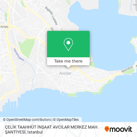 ÇELİK TAAHHÜT İNŞAAT AVCILAR MERKEZ MAH. ŞANTİYESİ map