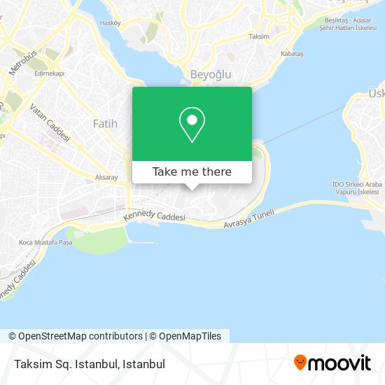 Taksim Sq. Istanbul map